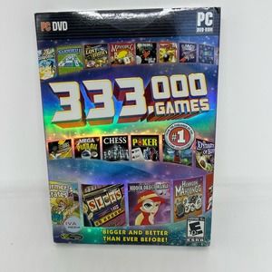 PC DVD 333,000 games NEW Sealed